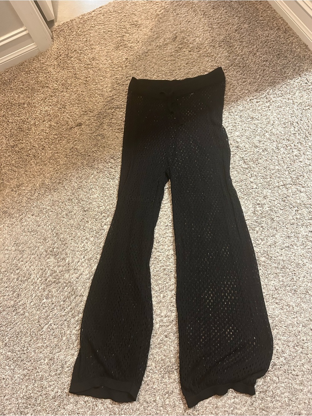 Mesh coverup pants